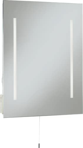 Knightsbridge 230V IP44 10W 500 x 390mm LED Mirror with Dual Shaver Socket