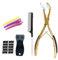 Hair Extension Pliers and Tools Kit for Women - Tape in Hair Extension Tools With Pliers (Gold)