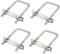 4 Pièce Acier Inoxydable Boulons En U, Carré U-Boulons En Acier Inoxydable, Avec Écrous et Plaque De Cadre, pour Le Voitures Bateaux Plomberie(M6-50 x 80 mm)