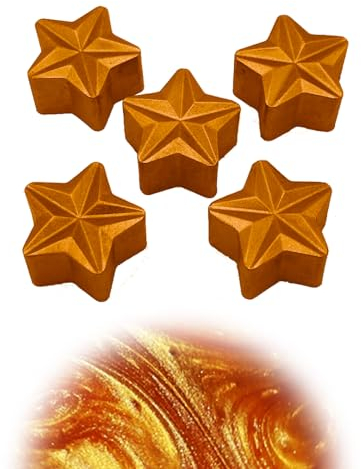 WonderWax Weihnachts Duftstern 5er Set Spicy Vanille Orange Zimt Wachsmelt Duftwachs Raumduft für Duftlampen Soja Wachs Melts Duftmelt Aroma Wellnes Kerzen Wärmer