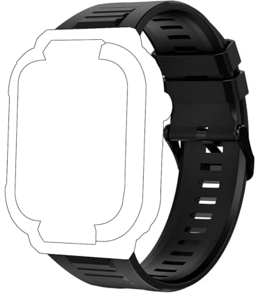 Carneedi Uhrenarmband Smartwatch Herren MK66 (Schwarz)