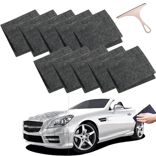 Nano Sparkle Tuch Auto Kratzer Original, Nano Sparkle Tuch, 2024 Nano Sparkle Tuch für Auto Kratzer Entfernen Reparatur, für Reparatur von leichten Kratzfarben,Lackpflege (10pcs, 4in*4in)