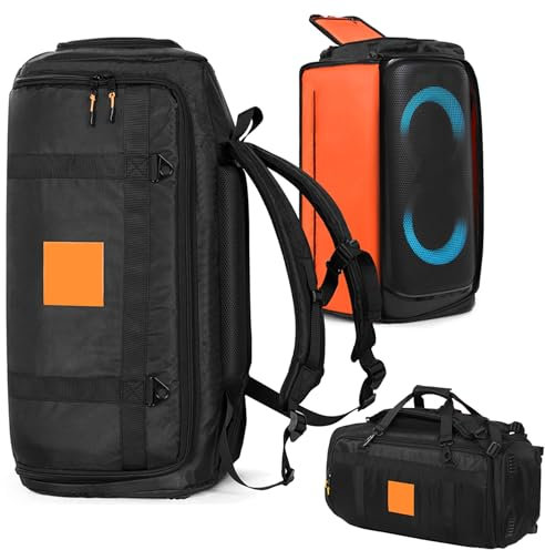 NUHFUFA Rucksack/tragbare Bluetooth-Lautsprecher-Tasche für JBL PARTYBOX 320, Schwarz