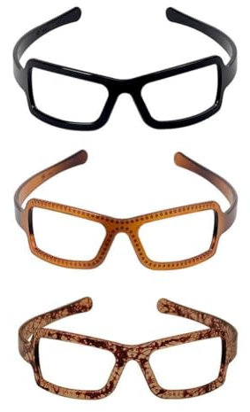 Serre-tête vintage en forme de monture de lunettes de soleil pour femmes - Ornement de cheveux doux - Bandeau tendance pour cheveux - G3K0