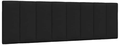 vidaXL Kopfteil-Kissen Hanko Schwarz 160 cm Stoff