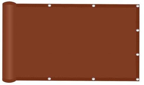 Voile d'ombrage Imperméable 120 x 230 cm Protection Rayons UV Serres Coupe-Ventpour Auvent UV Protection avec Cordes de Fixation pour Serre/Pergola/Pet House, Rouge Rouille