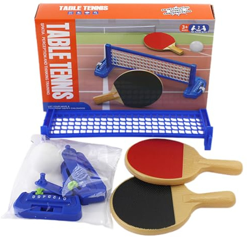 Mini-Tischtennis-Set, interaktive Tischspiele – tragbar für Kinder und Jungen, pädagogische Aktivitäten im Innenbereich für Zuhause, Schule, Partys