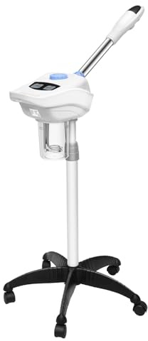 Gesichtsdampfer mit Ozon-Funktion, 860ml Gesichtssauna mit Kräuterbecher, 360° Dampfdüse für Tiefenreinigung & Feuchtigkeitspflege, Ideal als Porenreiniger für Zuhause und Beauty-Salon