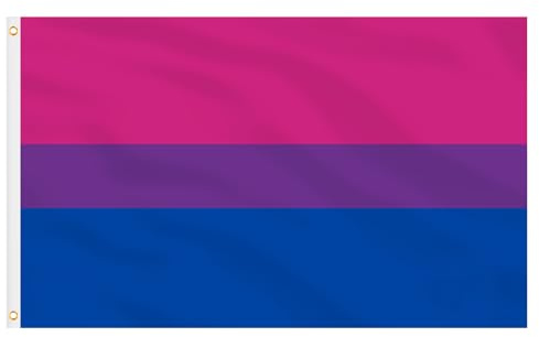 Bi Flagge, 90 * 150cm Bisexual Flag | Bisexual Flagge Bisexuelle Flagge für Indoor, Outdoor, Festival Feiern, Paraden und Dekorationen