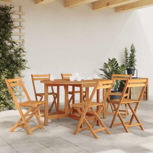 MinoLiving Gartentisch 130x90x72 cm aus robustem Akazienholz mit natürlicher Ölbeschichtung, klappbar, ideal für Terrasse Balkon Garten und Outdoor-Essen, wetterfest, stabil, leicht aufzubauen