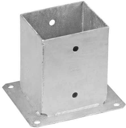 PSP 100 Aufschraubhülse Pfostenschuh Hülse für Pfosten Pfostenträger mit CE