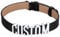 U7 Damen Choker 19mm Breit Schwarz Leder Collier Kette Punk Halsband mit Buchstaben/Zahlen/Zeichen Charms Halskette personalisiert Name Lederhalsband Modeschmuck für Oktoberfest Valentinstag