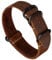 Benchmark Basics Uhrenarmband aus Leder – Crazy Horse geöltes NATO-Armband, Schwarze PVD-Hardware, 20 mm und 22 mm, 20mm Dunkelbraun