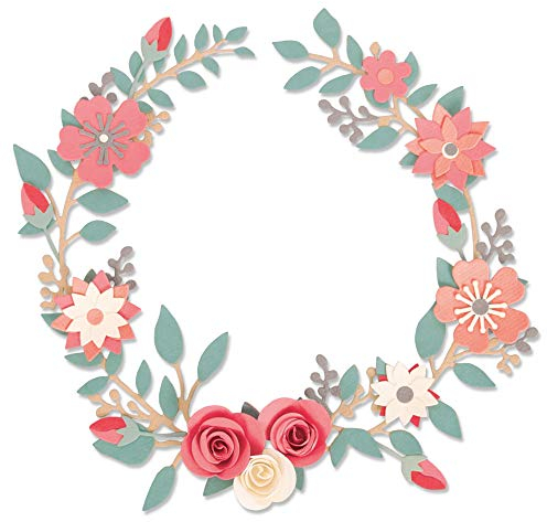 Sizzix Thinlits Stanzschablonen 6 Stk 663862 Hochzeitskranz von Olivia Rose, Mehrfarben, Einheitsgröße