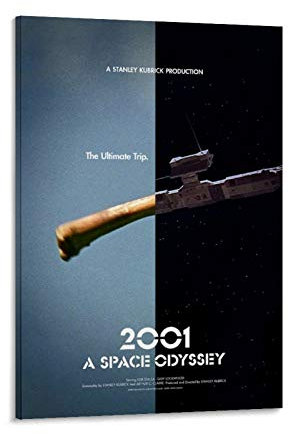 weqwe Filmposter 2001 A Space Odyssey 3, dekoratives Gemälde, Leinwand, Wandkunst, Wohnzimmer, Poster, Schlafzimmer, Gemälde, 60 x 90 cm