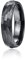 Vakki 6mm Wolframcarbid Herren Ring Schwarz Gehämmerter Ring Schwarz Matt Wolfram Ring Größe 54(17.2)