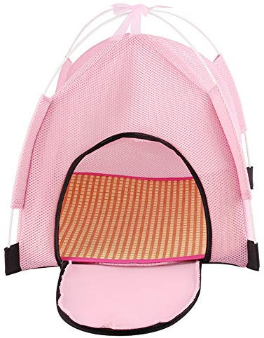 Jjoer hundezelt Indoor Katzen Zelt Outdoor Hundehütte Katzenhaus im Freien Katzenzelte für Hauskatzen Hundebett im Freien Hundeschatten im Freien pink