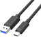 Unitek C14103BK Câble USB 3.1 type A Type C M-M 1,5 m Transfert jusqu'à 5 Gbps Fils de cuivre de qualité supérieure Synchronisation et charge pour MacBook/Chromebook Pixel