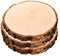 3er Set Baumscheiben aus echtem Holz mit Rinde, Runde Holzdeko Baumstamm Scheiben, Natürliche Holzscheiben zum Basteln, Schlichte Holzplatten als robuste Untersetzer