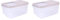 Cabilock 2pcs 10KG Cereal Dispenser Rice Dispenser Containers For Organizing Rice Storage Box Large Sealed Grain Container Kitchen Pantry Organization Canisters