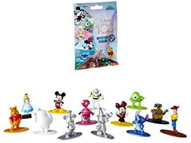 Jada - Disney Figurine 100 Ans - Figurine Métal 4cm - Personnages Disney - 13 Modèles à Collectionner - Dès 3 Ans - 253071009