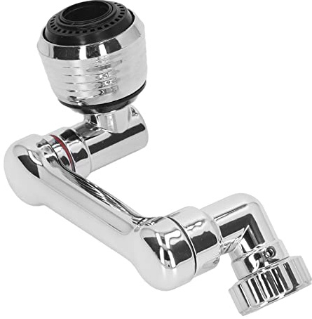 Spritzfilter Wasserhahn 1080 ° Drehbarer Filterhahn Sprühkopf Wasserfilter Außengewinde Adapter Anti-Spritzschutz Verlängerungs Düse für Gesichtswäsche Gargle