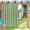 Tenda per Esterni con Occhielli - Resistente alle Intemperie, 24 Colori, da Sole per Balcone, Patio, Portico, Pergola, Gazebo - 1 Pezzo, B120xH213CM
