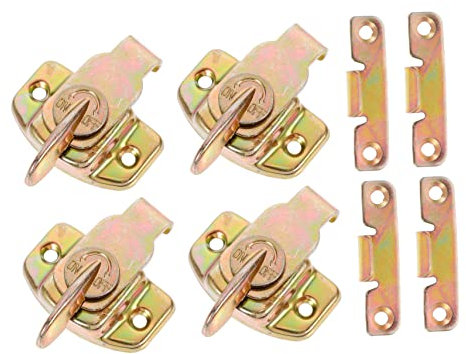 Hemobllo 4stücke Teiliges Eisen Tischverbindungsset Mit Schrauben Robuste Tischschlösser Für Flächenbündige Verbindung Verhindert Tischverschiebung Und Bietet Sicheren Halt Unter Esstischen