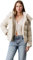 Calvin Klein Damen Pufferjacke Matte Short Puffer mit Kapuze, Beige (Pelican), L