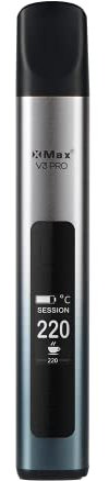 XMAX V3 Pro Premium 3-in1 Dry Herb, Wax, Concentrate Vaporiser by Captivate, USB C, Removable Battery, Bubbler & Dosing Capsules Sold Seperately (No Nicotine) (Silver)