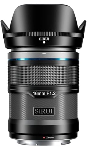 SIRUI Sniper 16mm Autofokus Objektiv, F1.2 Weitwinkel APS-C Kameraobjektiv, Z Mount Objektiv für Zfc, Z6, Z50, Z9 (Z Mount, Black)