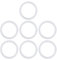 7Pcs Thermal Bottle Sealing Rings Silicone Rings Insulated Cup Sealing Rings Thermal Bottle Lid Sealing Rings Rubber Gasket