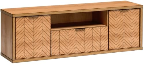 Lomadox Lowboard Fernsehschrank Medienschrank Fernsehmöbel TV Unterschrank Fernsehtisch TV Board modern in Eiche