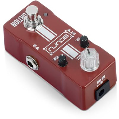 YIWEOG Gitarren-Verzerrer-Effektpedal DIST/VOL/Tone, High-Gain-Verstärker, dynamische Reaktion, DC 9 V, 6,35 mm Eingangs-/Ausgangsschnittstelle, E-Gitarren-Verzerrer-Effektor mit True Bypass