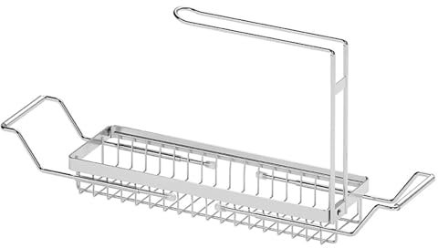 Organizer espandibile per lavelli da cucina – Mensola per lavello, supporto telescopico in acciaio inox 304 | Organizer espandibile per lavelli da cucina di casa