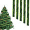 10M Girlande Weihnachten,Tinsel Girlande Metallisch,Weihnachtsdeko Girlanden,Weihnachten Lametta Girlande,Tannengirlande,Weihnachtsdeko für Christbaum,Tür Weihnachten Hochzeit Party Deko (B)