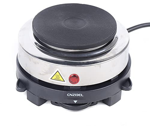 500W Einzeln Kochplatte Multifunktions Elektroofen | 10 Cm Heizzone Kochfeld | Herdplatte für Küche/Büro/Camping Einzelkochplatte, 6 Gangeinstellung