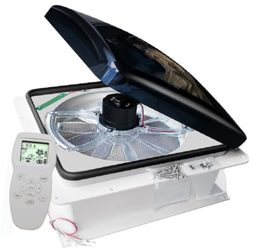 Rv Roof Vent Fan12v 10 blades Dual Mode Air Inlet Outlet Ceiling Ventilation Fan Van Roof Vent,Caravan Skylight Shower Roof Hatch,For Camper Van Trailer Caravan