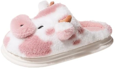 Chaussons Femme Homme Chaussons en Peluche Chaude Slippers Cuir Homme Et Femme Chaussures Chaudes pour La Maison Moelleuses Plat Pantoufles Intérieur/ExtéRieur pour Chambre pour Maison, Voyage, Hôtel