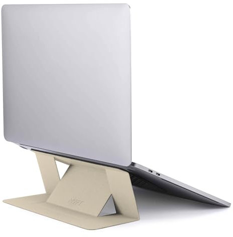 MOFT Supporto per laptop da scrivania, supporto adesivo per laptop con 2 angoli di visione regolabili, supporto pieghevole e portatile per computer compatibile con MacBook Air, MacBook Pro 11-16,