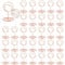 ZYEKIU 30 Pièces Or Rose Porte Nom Table, Porte Photo Pince, Porte Photo sur Pied, Porte Cartes de Table pour Mariages, Porte Numero de Table, pour Mariage Noël Banquets Fêtes Saint Valentin (Rond)