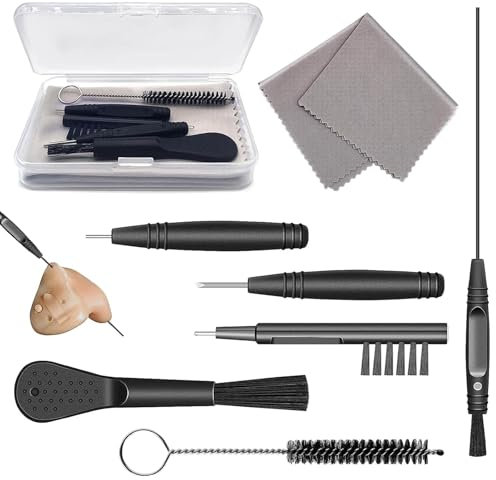 Professional Hearing Aid Cleaning Kit, Hearing Aid Cleaning Tools, Hearing Aid Brushes Wire for Cleaning, Hearing Aid Accessories, Brushes Wire for Cleaning Ear Vacuum Cleaner Electronic Devices