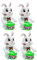 TOYANDONA 4 Pièces Lapin Qui Joue du Cuisine Mini Jouets à remonter Poussin Gadgets Toys Toys Partie d'horlogerie Adorable à remonter pour Enfants Abdos