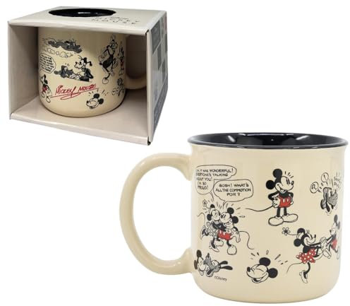 Tazza modello mug in ceramica tazzone ciotola da colazione 414 ml per bambini (Topolino)