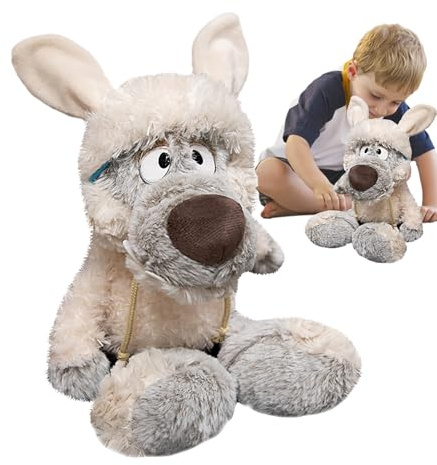 Beiykhera Wolf Kuscheltier 30cm Wolf Plüschtier Plüschwolf Stofftier Flauschiges Stofftier Zum Kuscheln, Spielen Und Liebhaben Wölfen Plüschtier Weich Spielzeug Geburtstag Geschenk Für Kinder