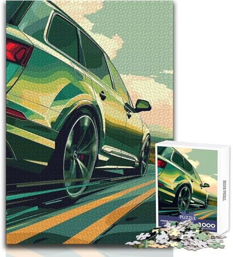 1000-teiliges Puzzle für Erwachsene: Grüner Audi SUV – EIN kniffliges Familienspiel zum Stressabbau und als Geschenk zum Geburtstag Größe: 38x26cm