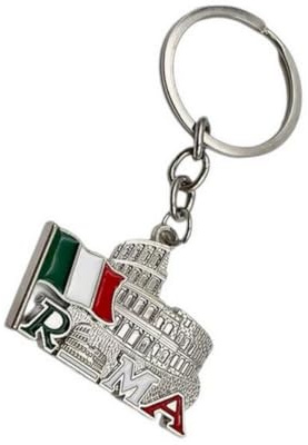 Porte-clés en acier le colisée de Rome italie.