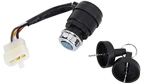 Cilindro di blocco interruttore di accensione, 5 fili 5 pin Interruttore di chiave di accensione Interruttore Start Lock universale per la maggior parte 50 Moto Dune Go Kart ATV