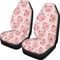 chaqlin Full Set 2 Stück für Damen Damen Süße Autositzbezüge Pink Pig Pattern Vordersitzbezug Auto Protector Mats, Universal Fit