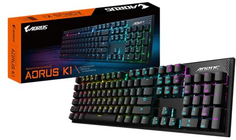 Aorus GK-AORUS K1 Gaming Keyboard, Black (AZERTY Layout)